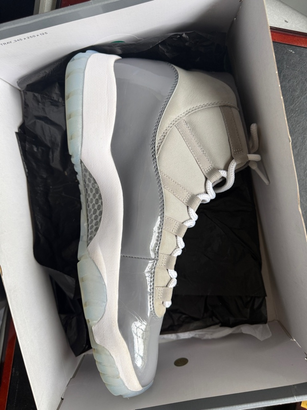 Air Jordan 11 Retro - Grey/White High-Top Sneakers - Picture 5 of 9